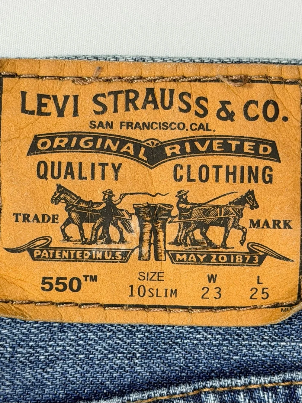 Levi's 550 Jeans Size Boys' 10 Slim 23" X 25" - Picture 8 of 10
